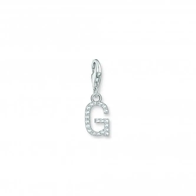 Charmista Weiß Zirkonia Buchstabe G Anhänger 1939-051-14 Thomas Sabo Sammelbare Charms