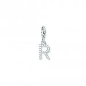 Charmista Weiß Zirkonia Buchstabe R Charmanhänger 1955-051-14 Thomas Sabo Sammelbare Charms
