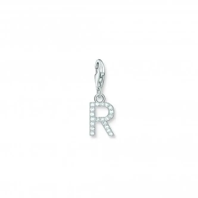Charmista Weiß Zirkonia Buchstabe R Charmanhänger 1955-051-14 Thomas Sabo Sammelbare Charms