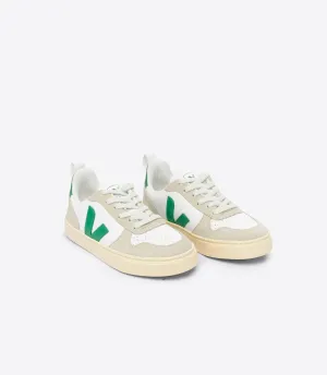 Kinder-Sneaker in Weiß mit Mandelform V-10
