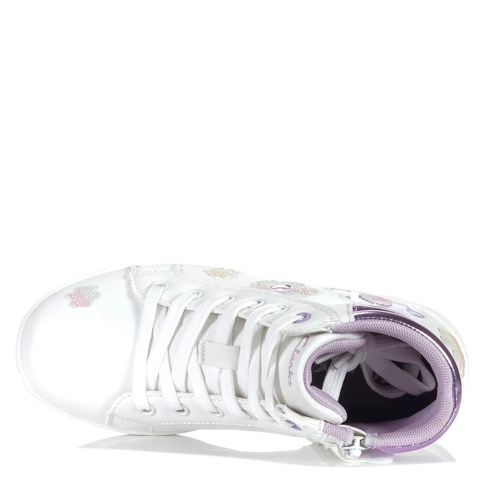 Clarks Dazzling Hi Weiße Schuhe_Clarks