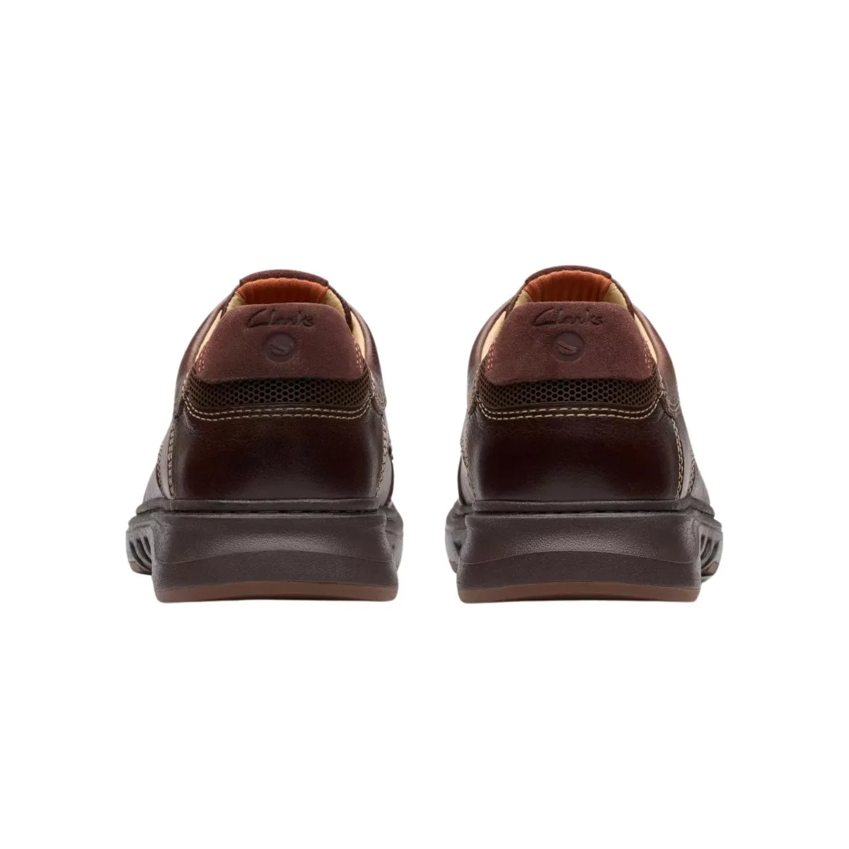 Clarks Herren Un Briley Schnürschuhe Mahagoni Leder