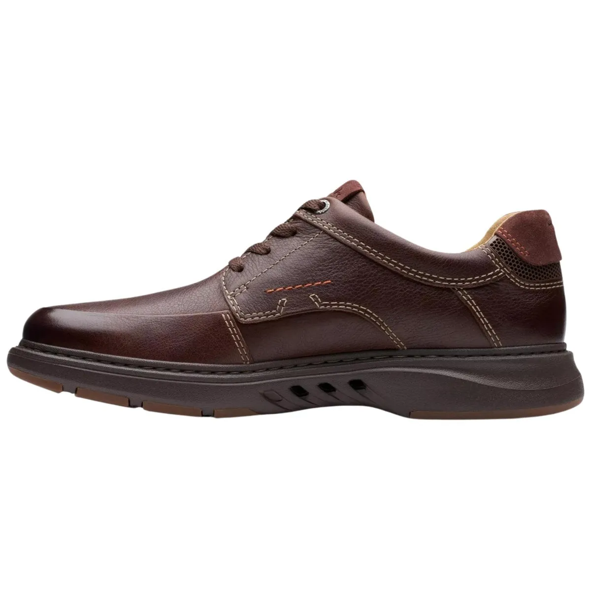 Clarks Herren Un Briley Schnürschuhe Mahagoni Leder