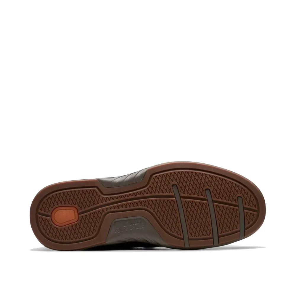 Clarks Herren Un Briley Leder-Schnürschuh in Braun Nubuk