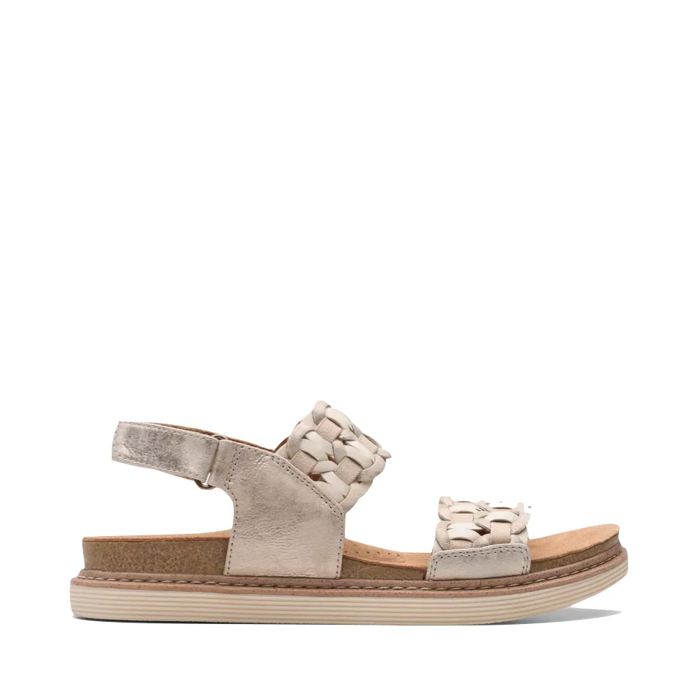 Clarks Damen Arwell Glide Sandale in metallischer Kombination