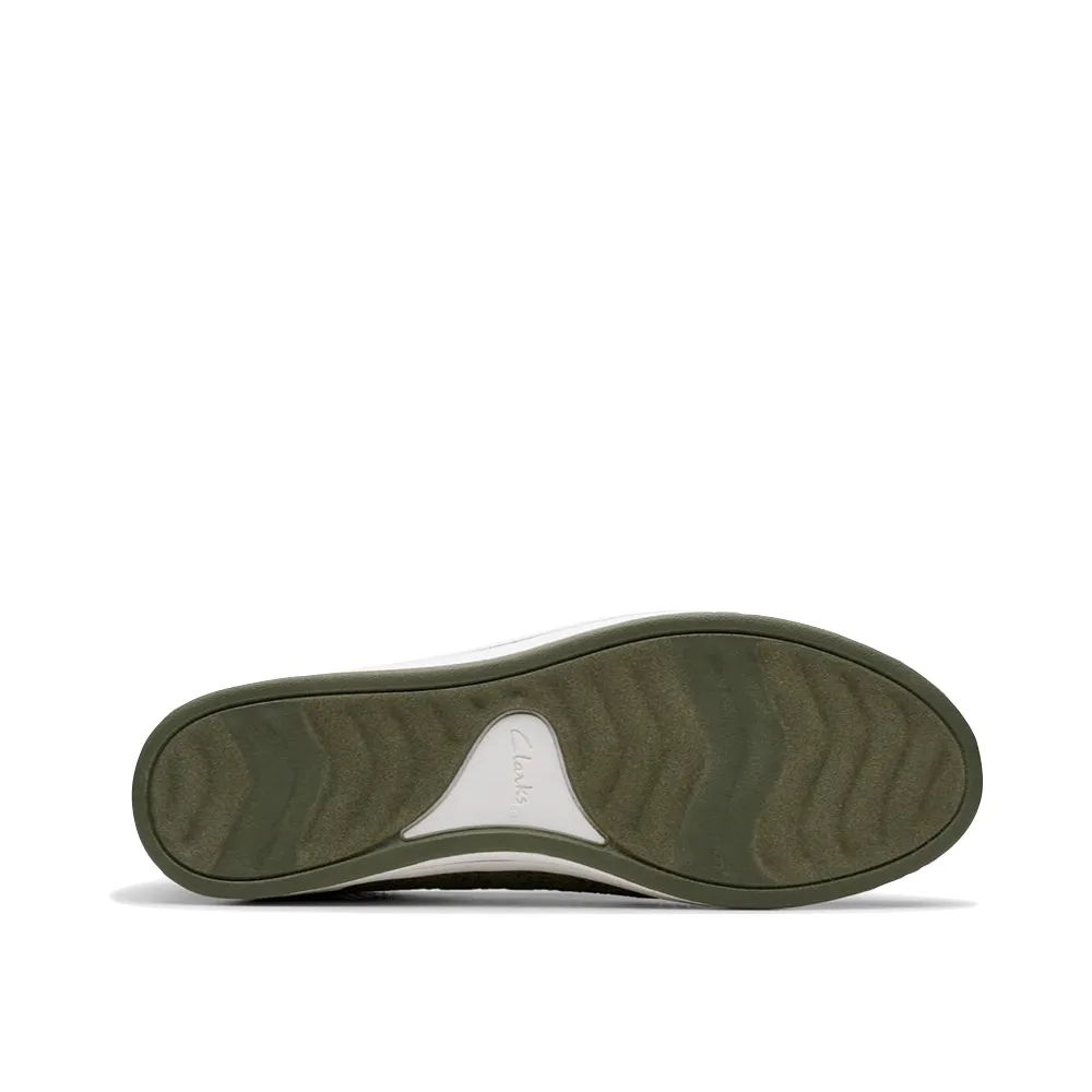 Clarks Damen Breezey Izzy Schlupfschuh in Olive