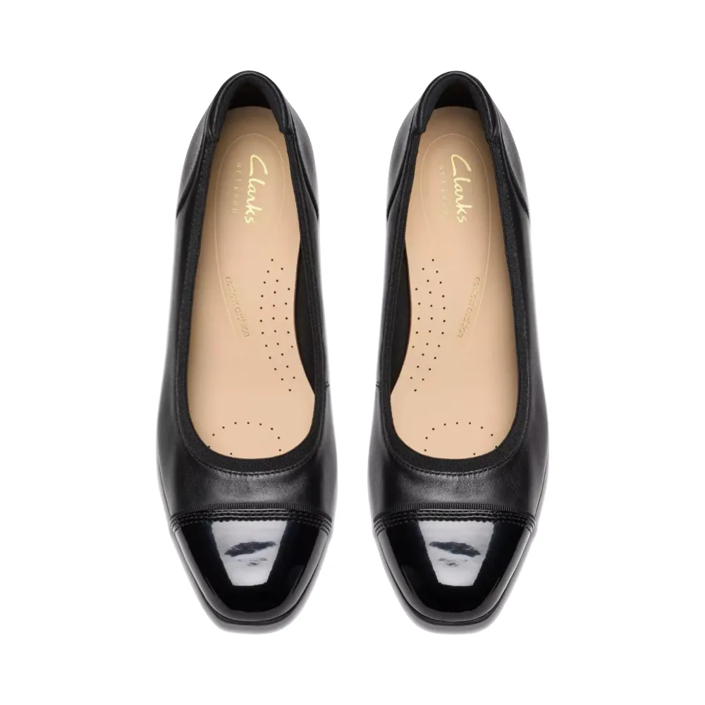 Clarks Damen Krystine May Leder Pumps in Schwarz