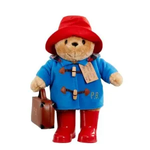 Klassischer Paddington Bär mit Stiefeln & Koffer