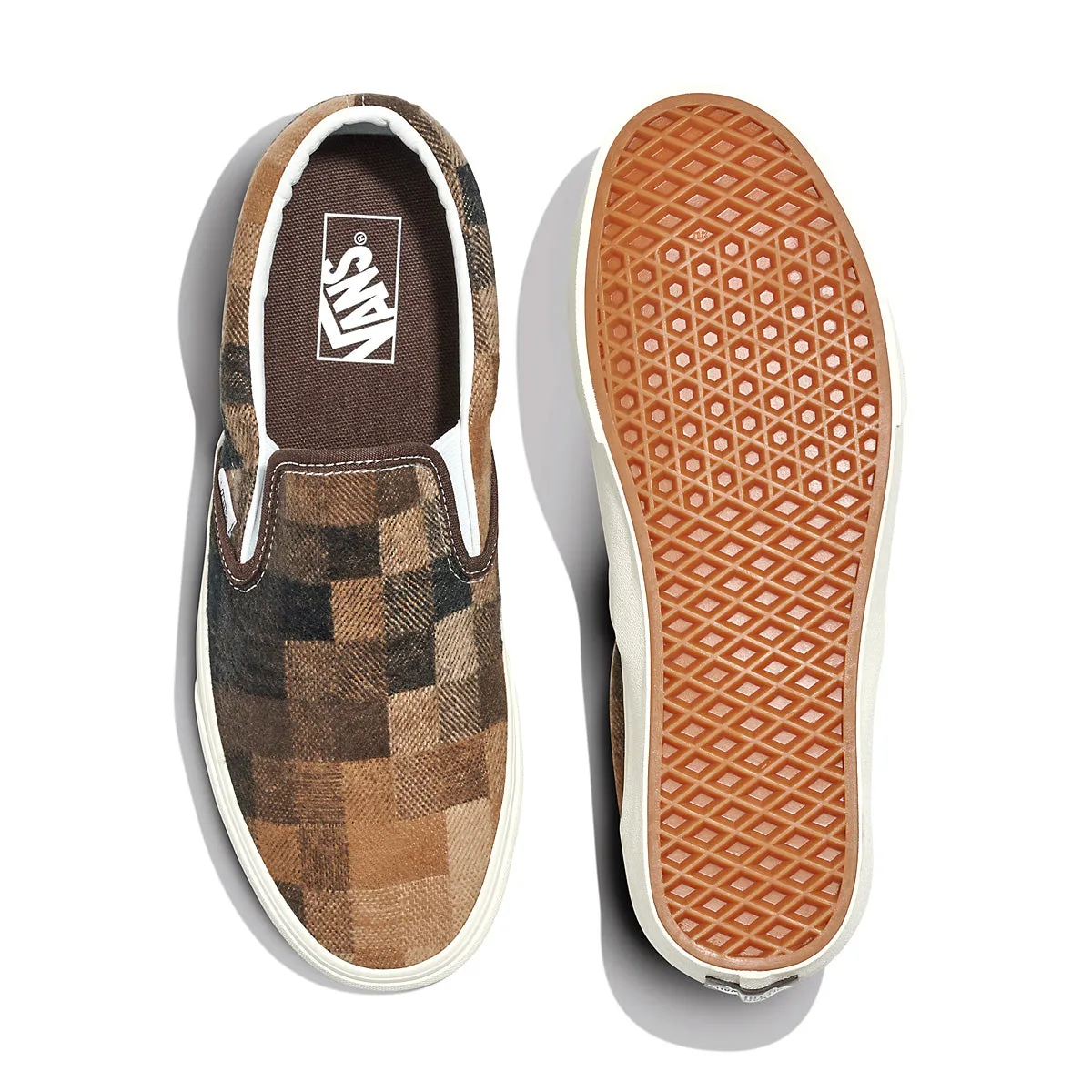Classic Slip On 'Pullover-Karo Braun'