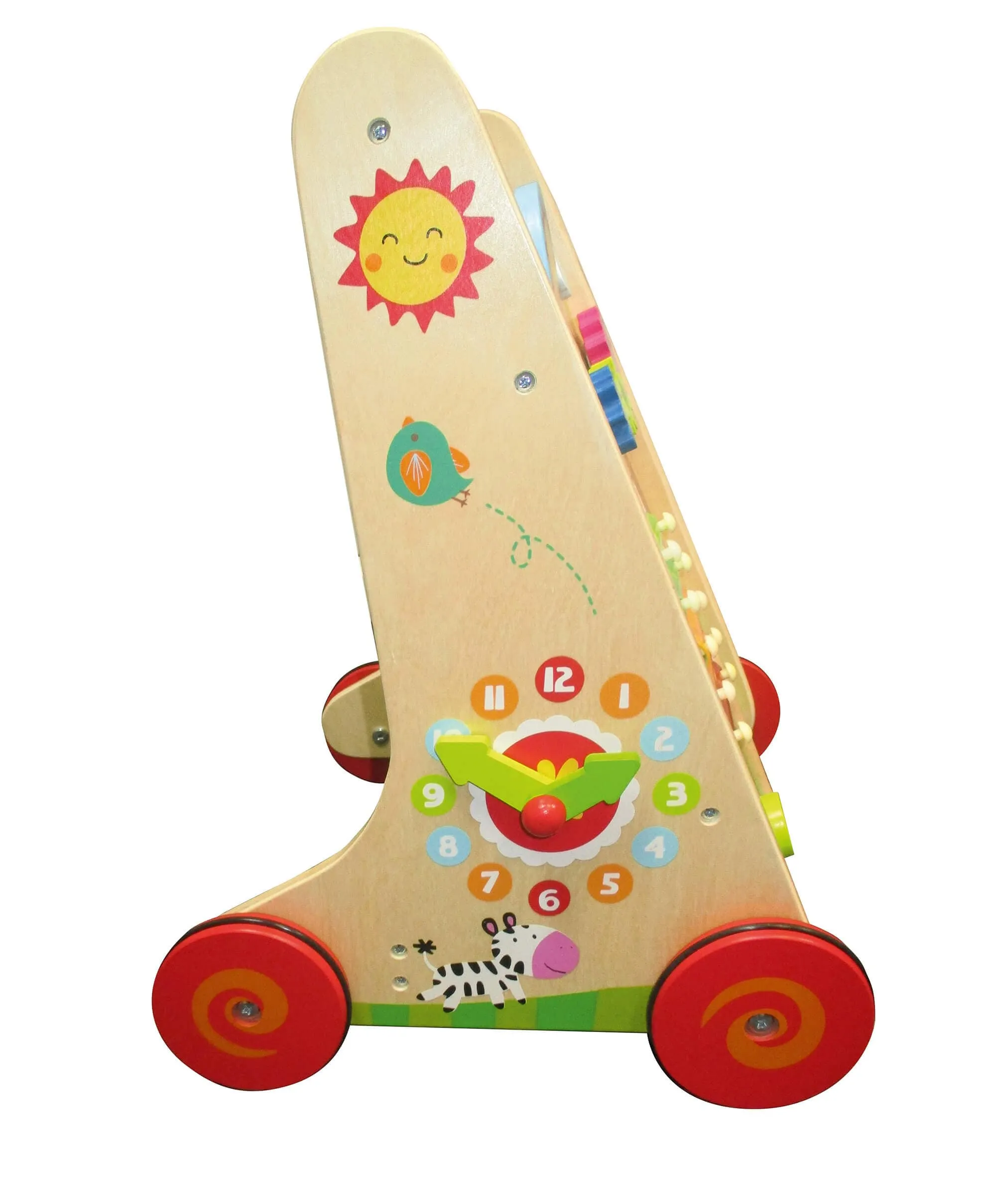 Klassischer Holz-Aktivitäts-Lauflernwagen von World
