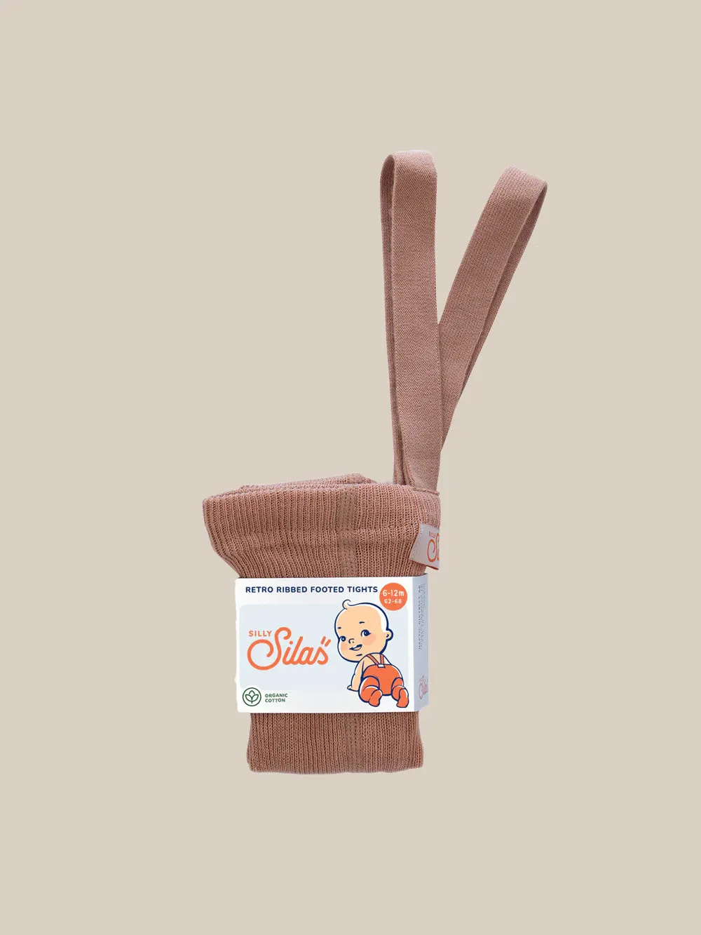 Tonfarbene fußlose Strumpfhose mit Trägern