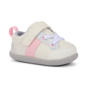 Connor First Walker Schuh - Weiß/Rosa von See Kai Run