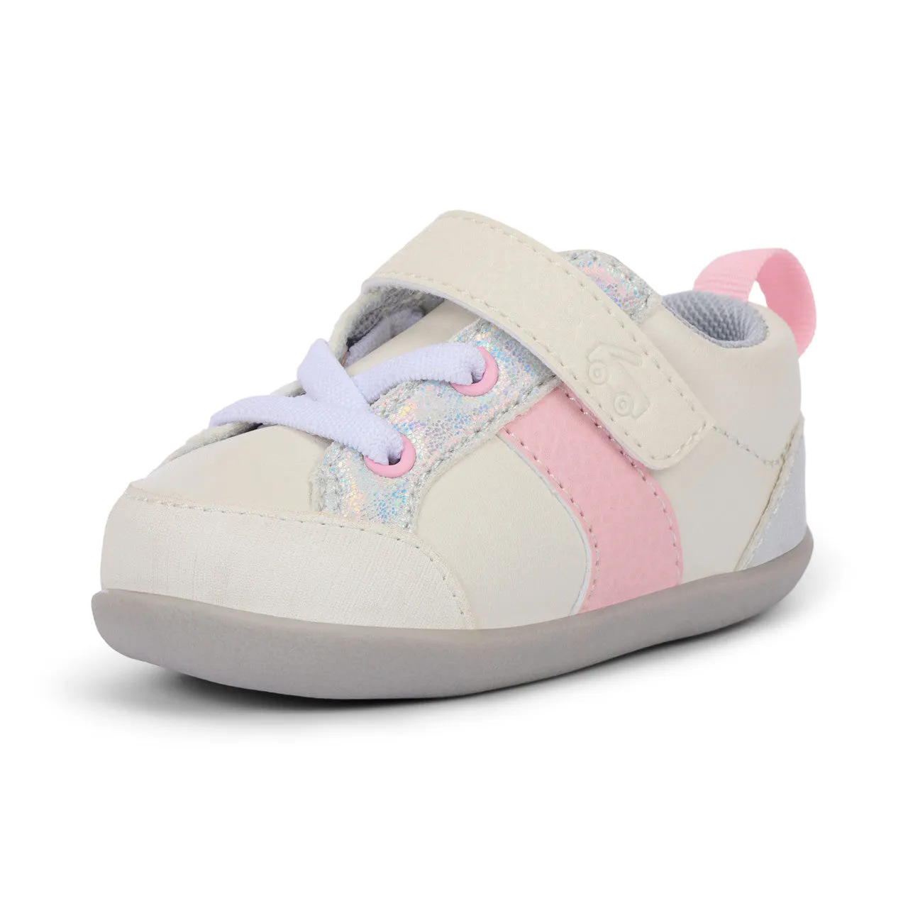 Connor First Walker Schuh - Weiß/Rosa von See Kai Run