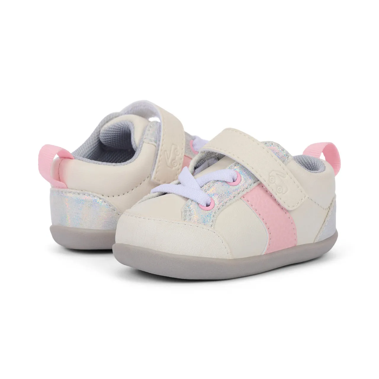 Connor First Walker Schuh - Weiß/Rosa von See Kai Run