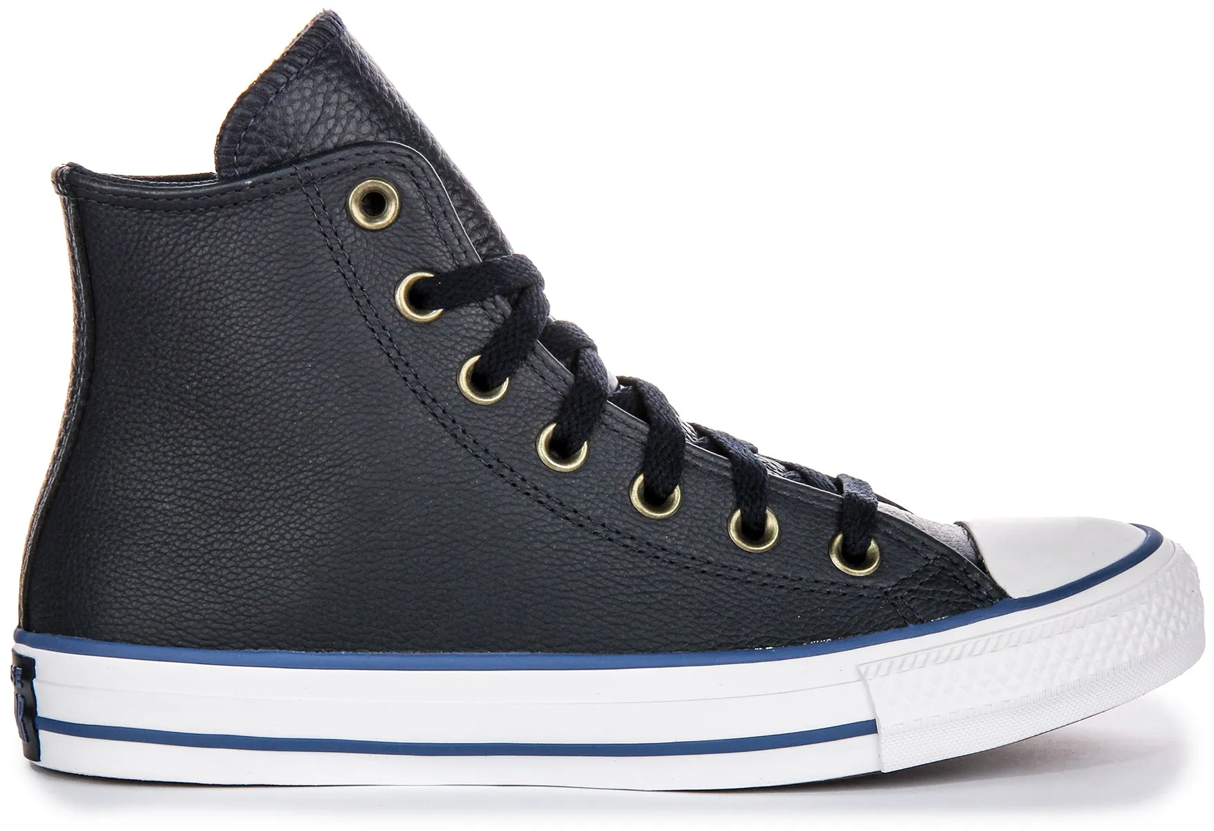 Converse All Star A08584C High Top in Marineblau Weiß Leder Schuhe Converse
