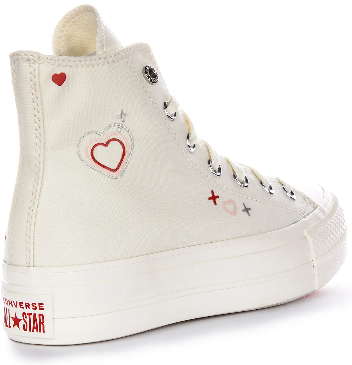 Converse All Star Lift 2K A09114C Plateau in Weiß für Damen Schuhe Converse