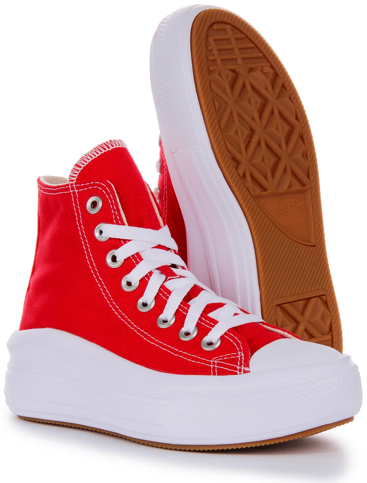 Converse All Star Move A09073C in Rot Weiß Schuhe Converse