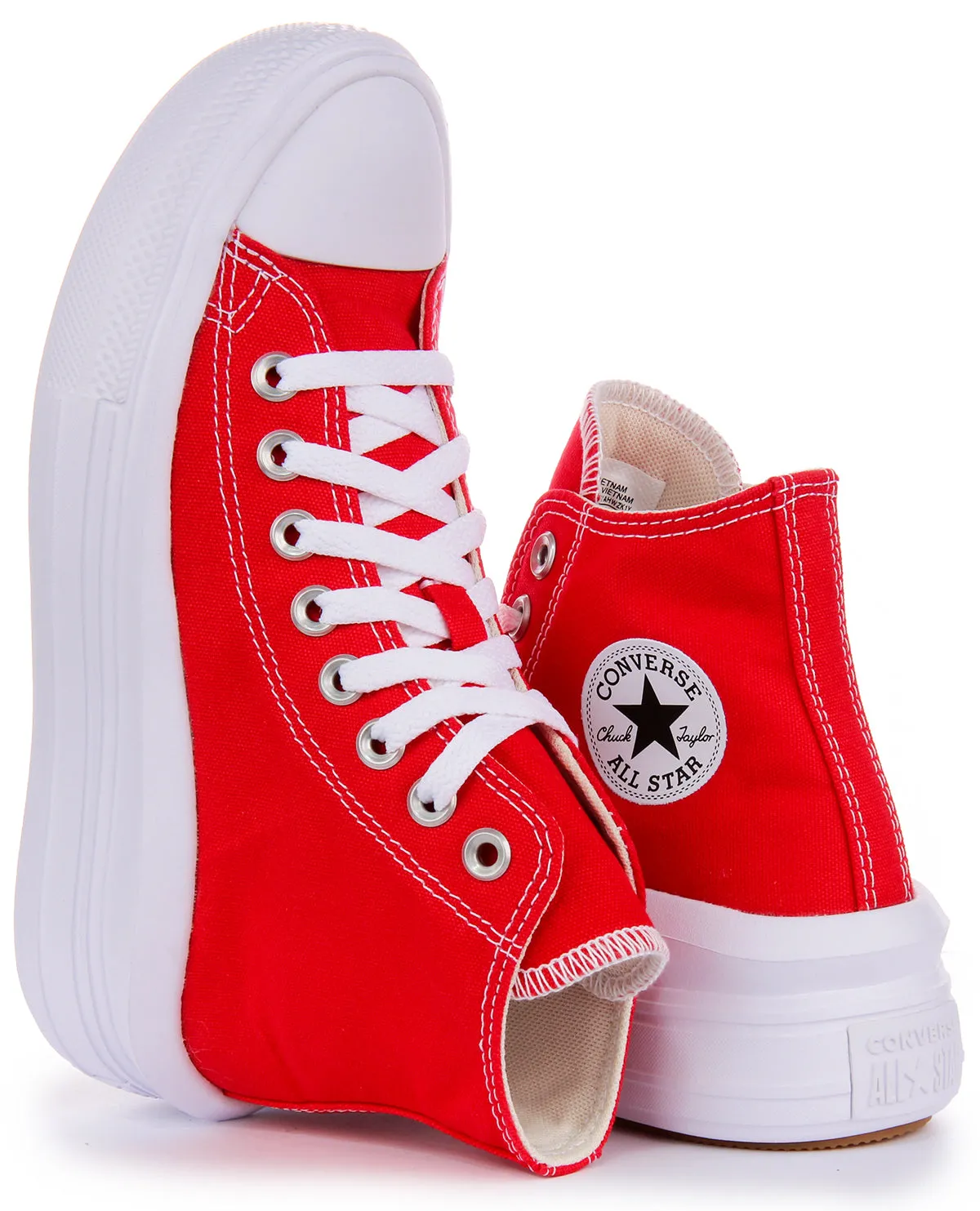 Converse All Star Move A09073C in Rot Weiß Schuhe Converse