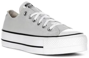 Converse All Star Ox Lift A11538C in hellgrauen Schuhen Converse