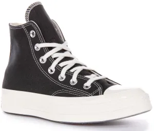 Converse Chuck 70s Hi A07108C in Schwarz-Weiß Blumen Schuhen Converse