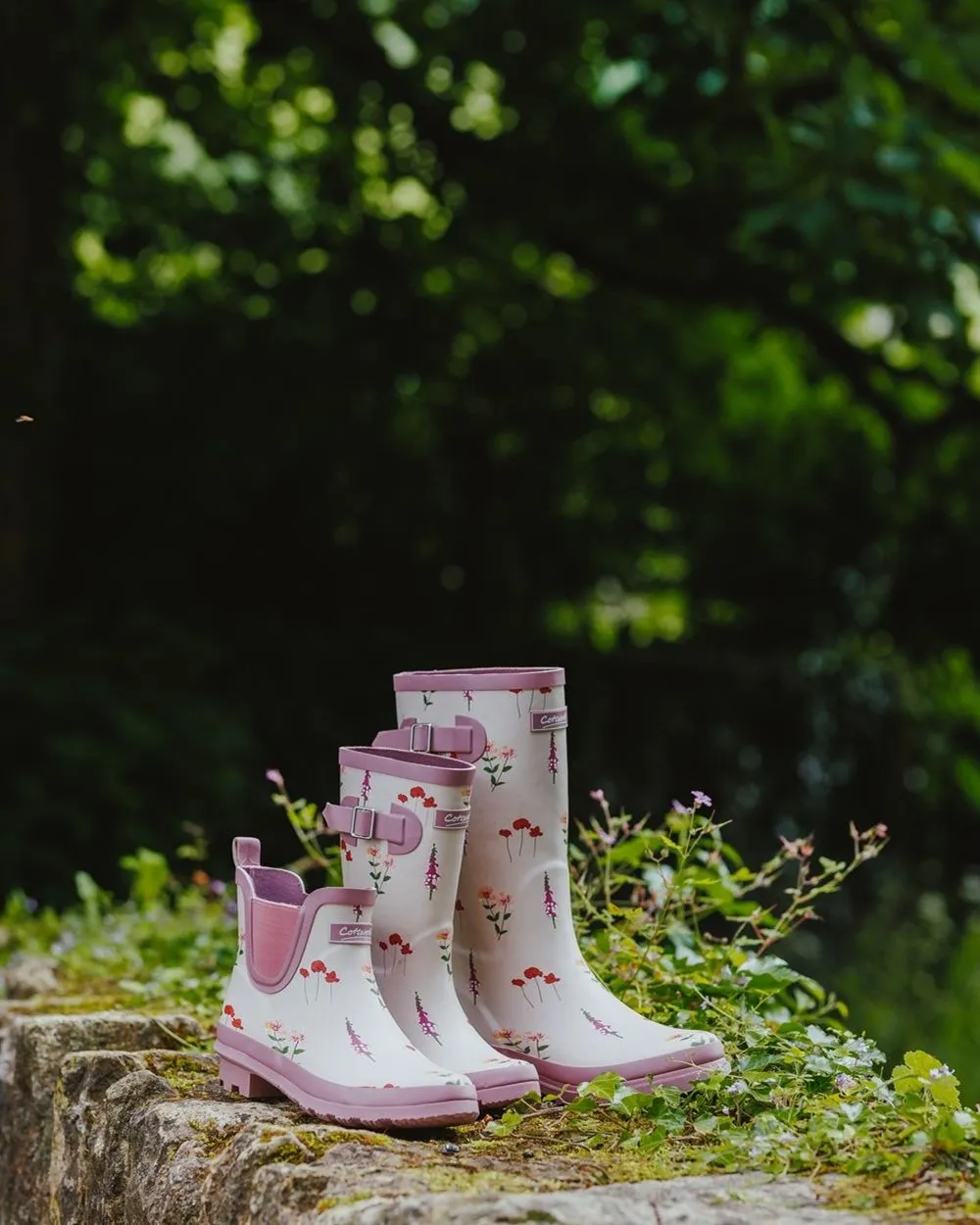 Cotswold Damen Wildblumen Knöchel-Wellingtons Cotswold Schuhe