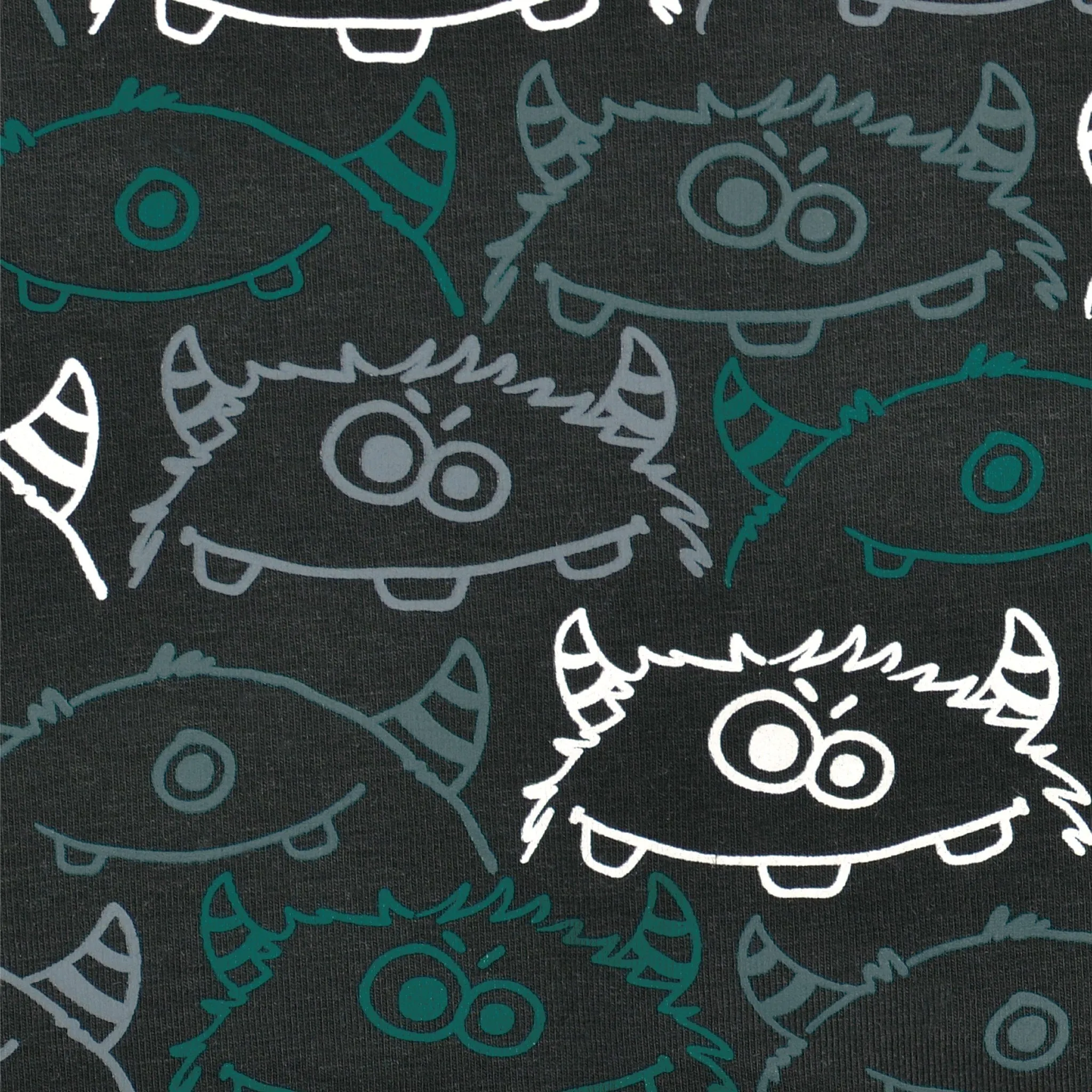 Baumwoll-Stiefeletten mit Kunstfell-Futter - Monster