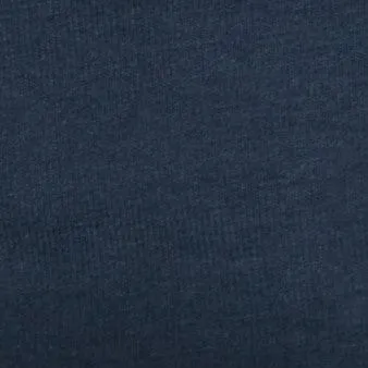 Baumwoll-Hausschuhe mit Kunstfell-Futter - Marineblau