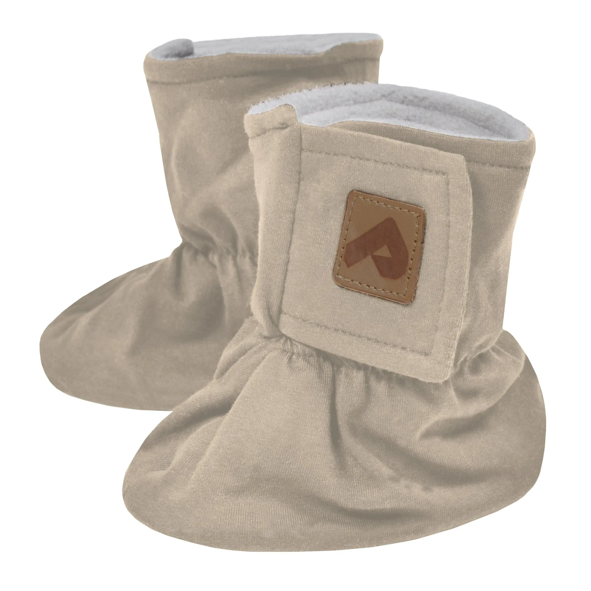 Stoffschuhe mit Fleece-Futter - Latte