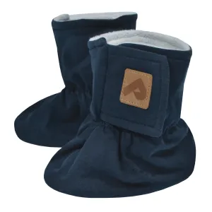 Baumwoll-Stiefeletten mit Fleece-Futter - Marineblau