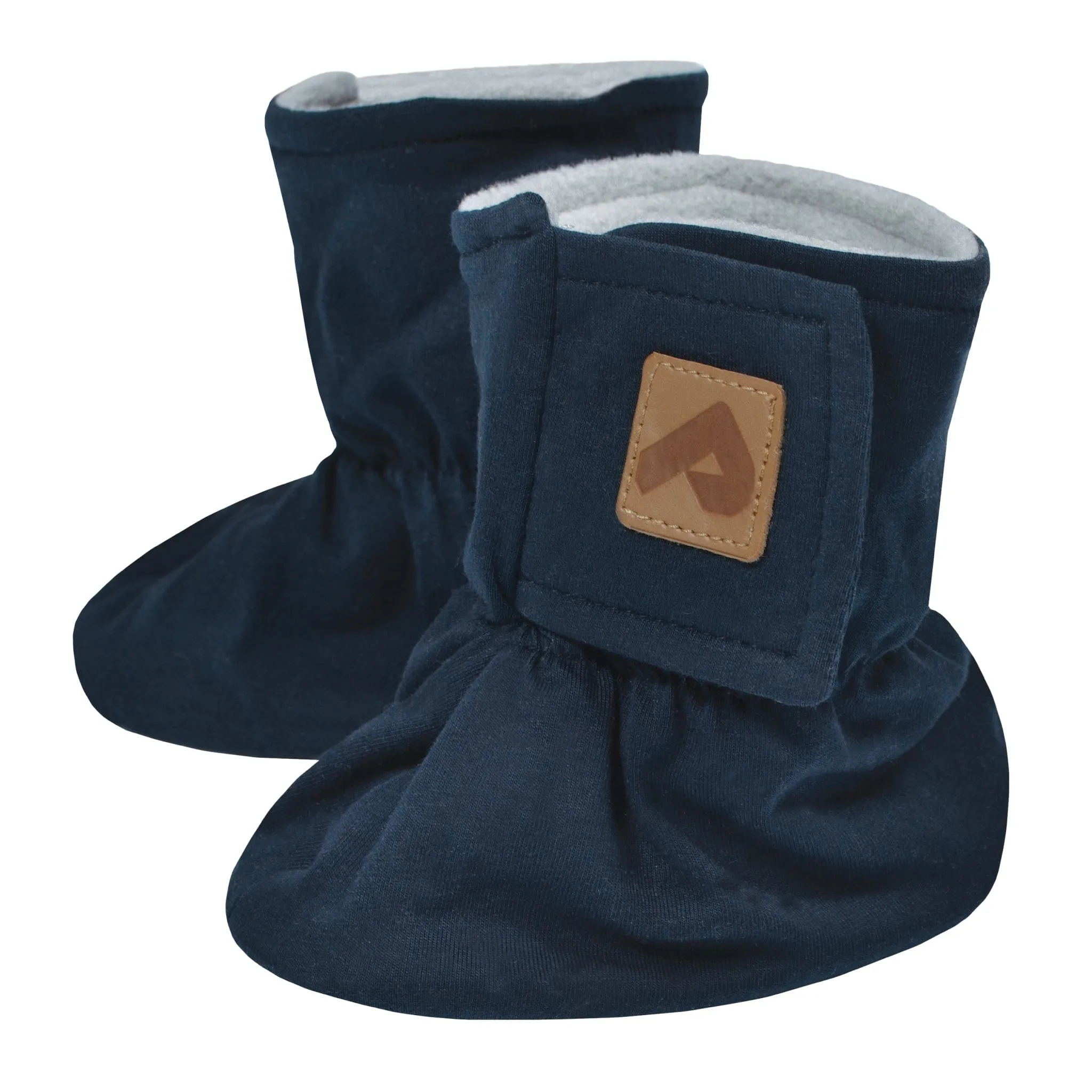 Baumwoll-Stiefeletten mit Fleece-Futter - Marineblau