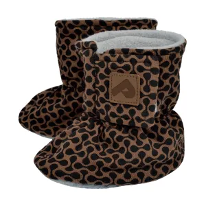 Stoffschuhe mit Fleece-Futter - Toffee Drops