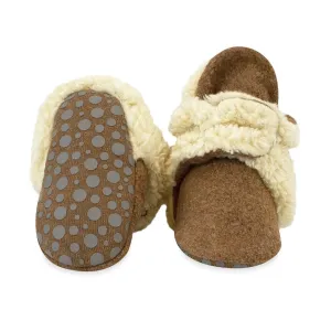 Cozie Fleece Futter-Greifling Hausschuh - Heather Mokka von Zutano