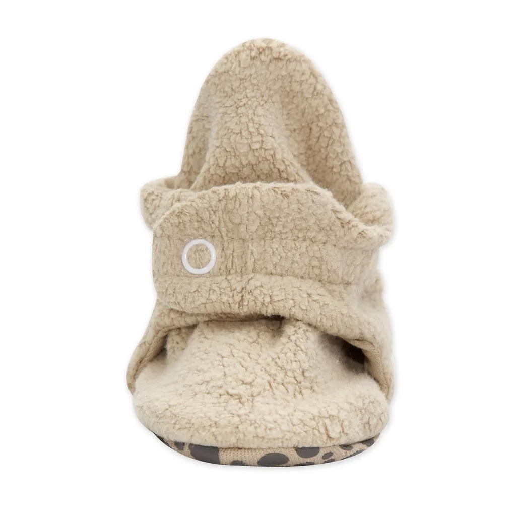 Cozie Fleece Greifling-Söckchen - Khaki von Zutano
