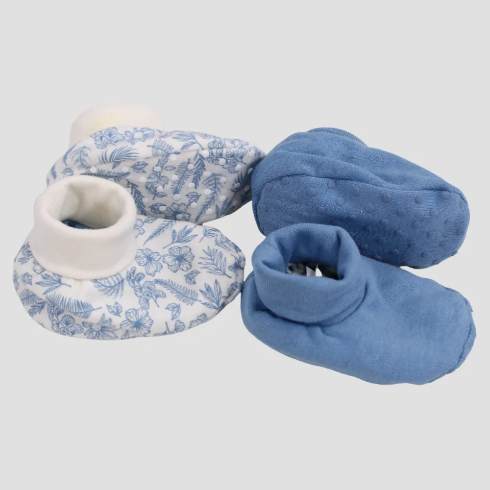 Niedliche Blumige Babyschuhe (Packung mit 2 Paar)