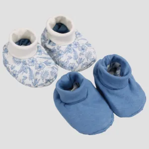 Niedliche Blumige Babyschuhe (Packung mit 2 Paar)