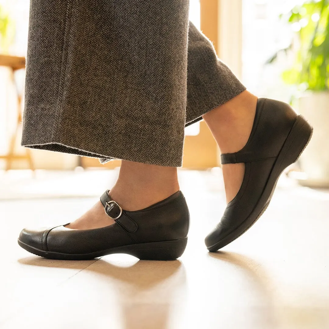 DANSKO FAWNA SCHWARZ GESCHLIFFENES NAPPA