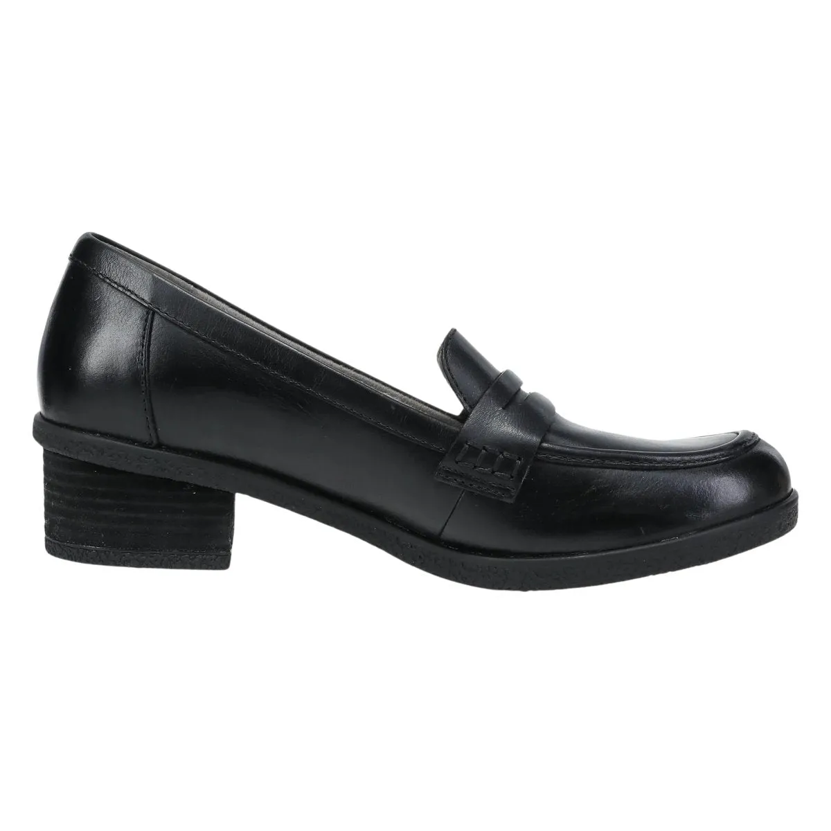 Dansko Damen Danica Schwarz Wasserdicht Hochglanz Loafer