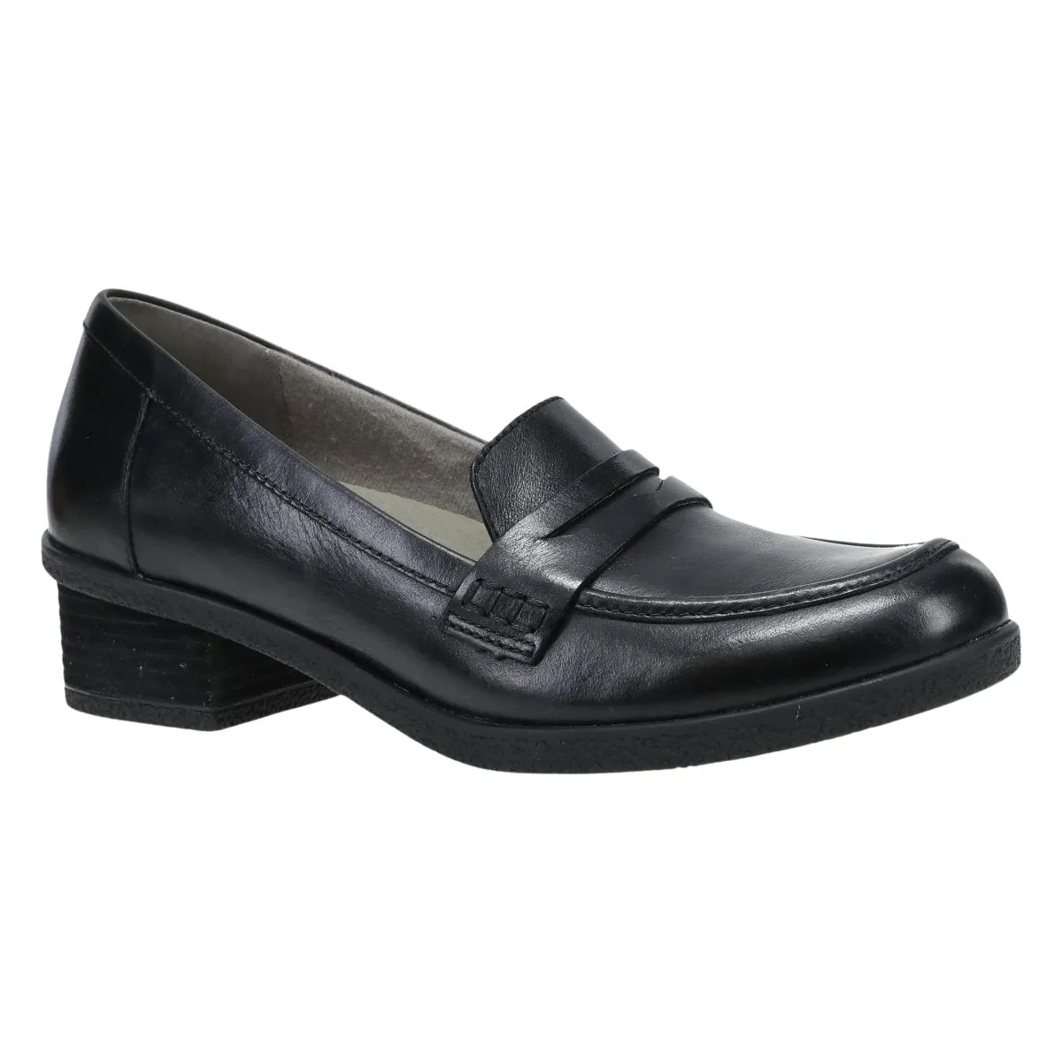 Dansko Damen Danica Schwarz Wasserdicht Hochglanz Loafer