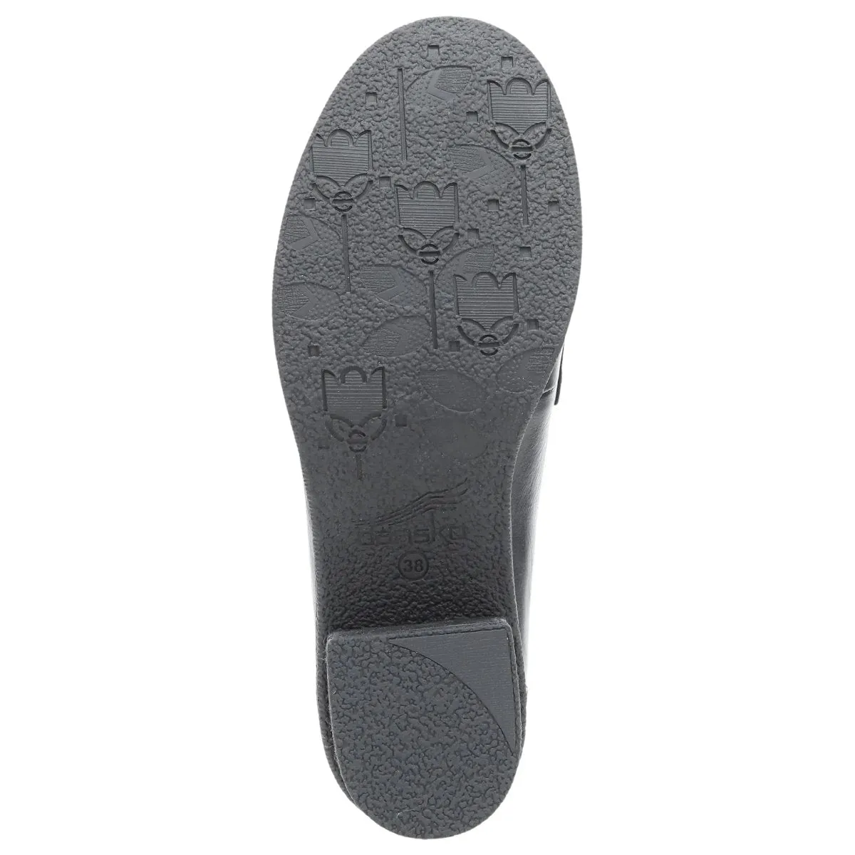 Dansko Damen Danica Schwarz Wasserdicht Hochglanz Loafer