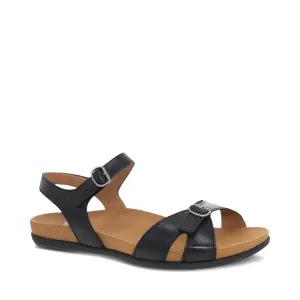 Dansko Damen Judith Leder Sandale in Schwarz