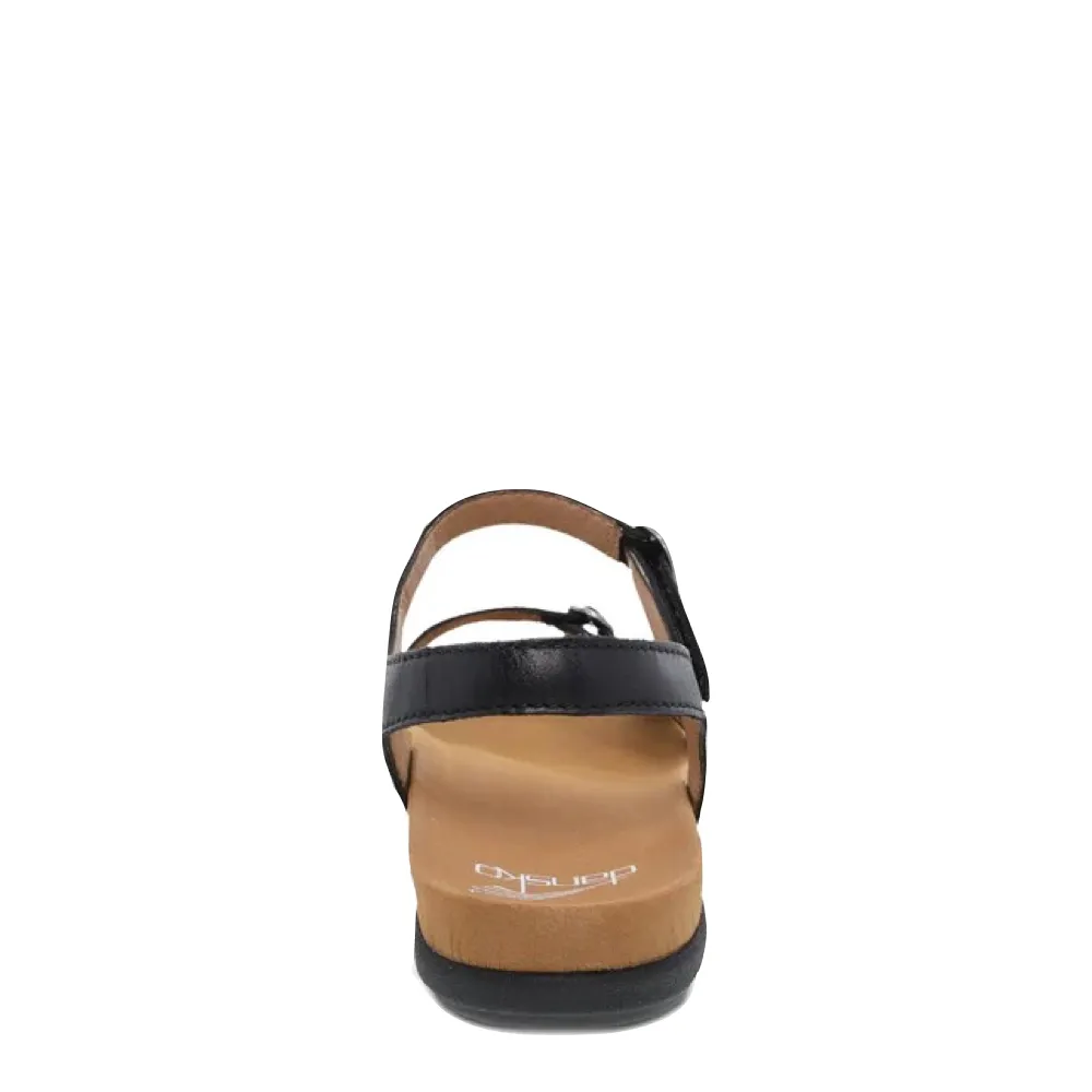 Dansko Damen Judith Leder Sandale in Schwarz