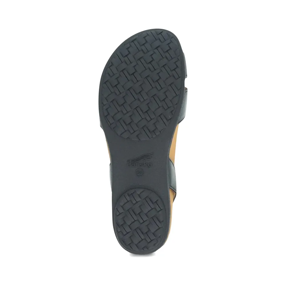 Dansko Damen Judith Leder Sandale in Schwarz