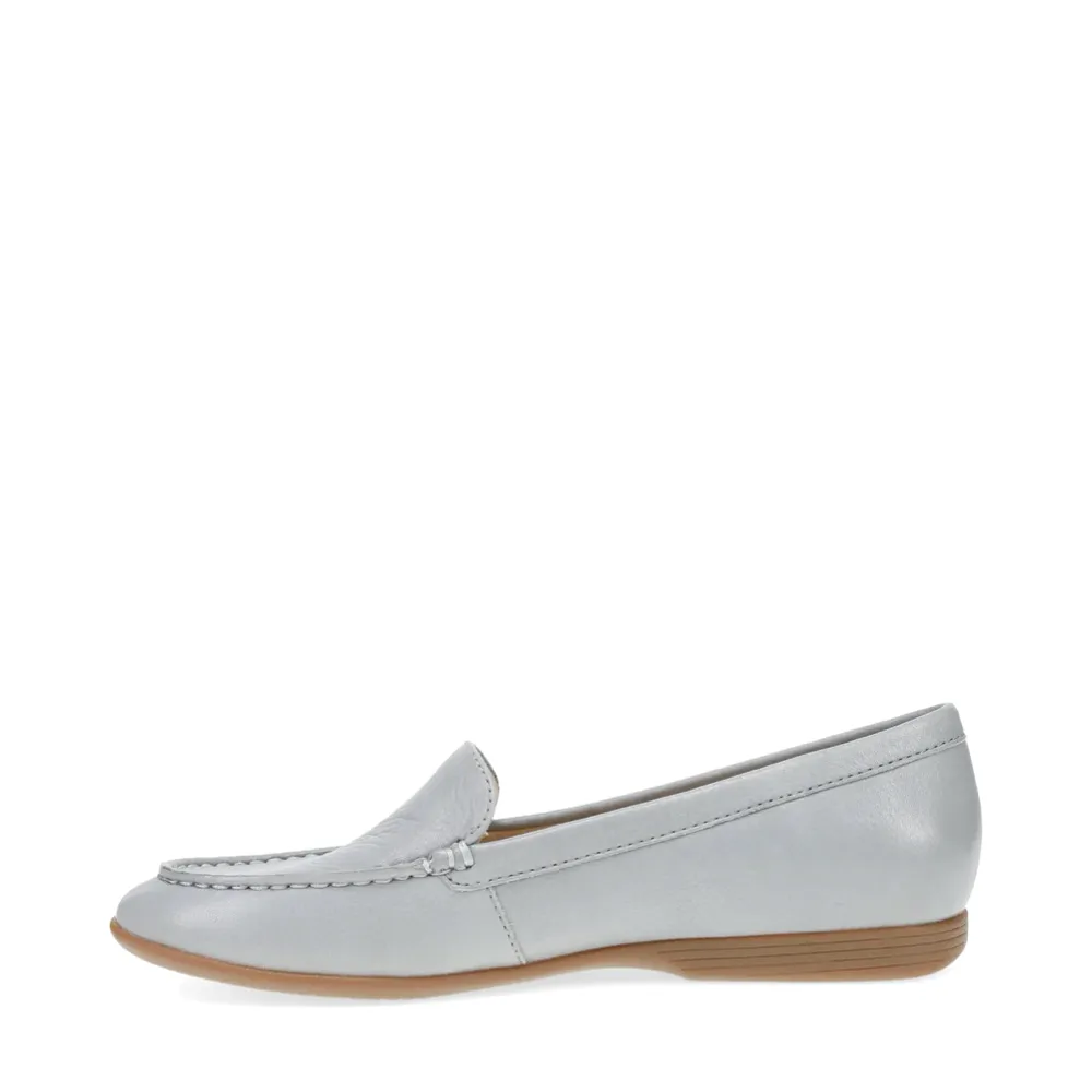 Dansko Damen Lorri Leder-Loafer in Grau