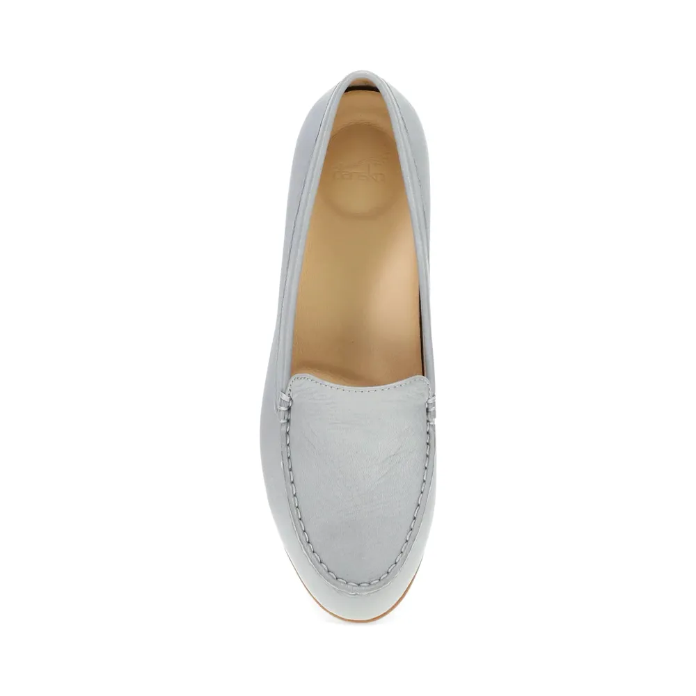 Dansko Damen Lorri Leder-Loafer in Grau
