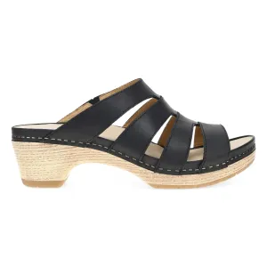 Dansko Damen Lyndi Schwarz Geölt