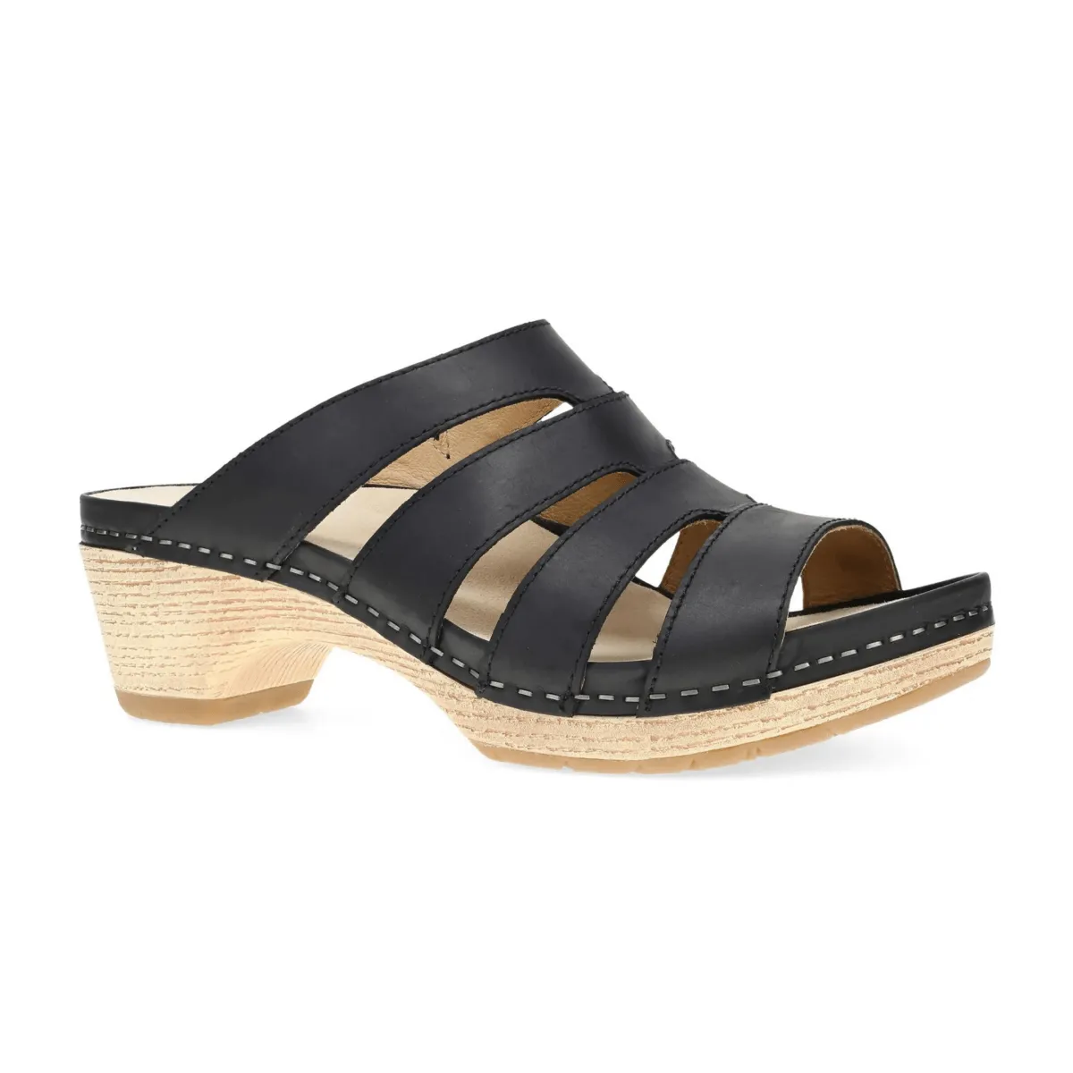 Dansko Damen Lyndi Schwarz Geölt
