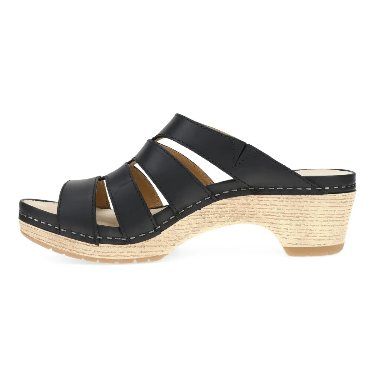 Dansko Damen Lyndi Schwarz Geölt