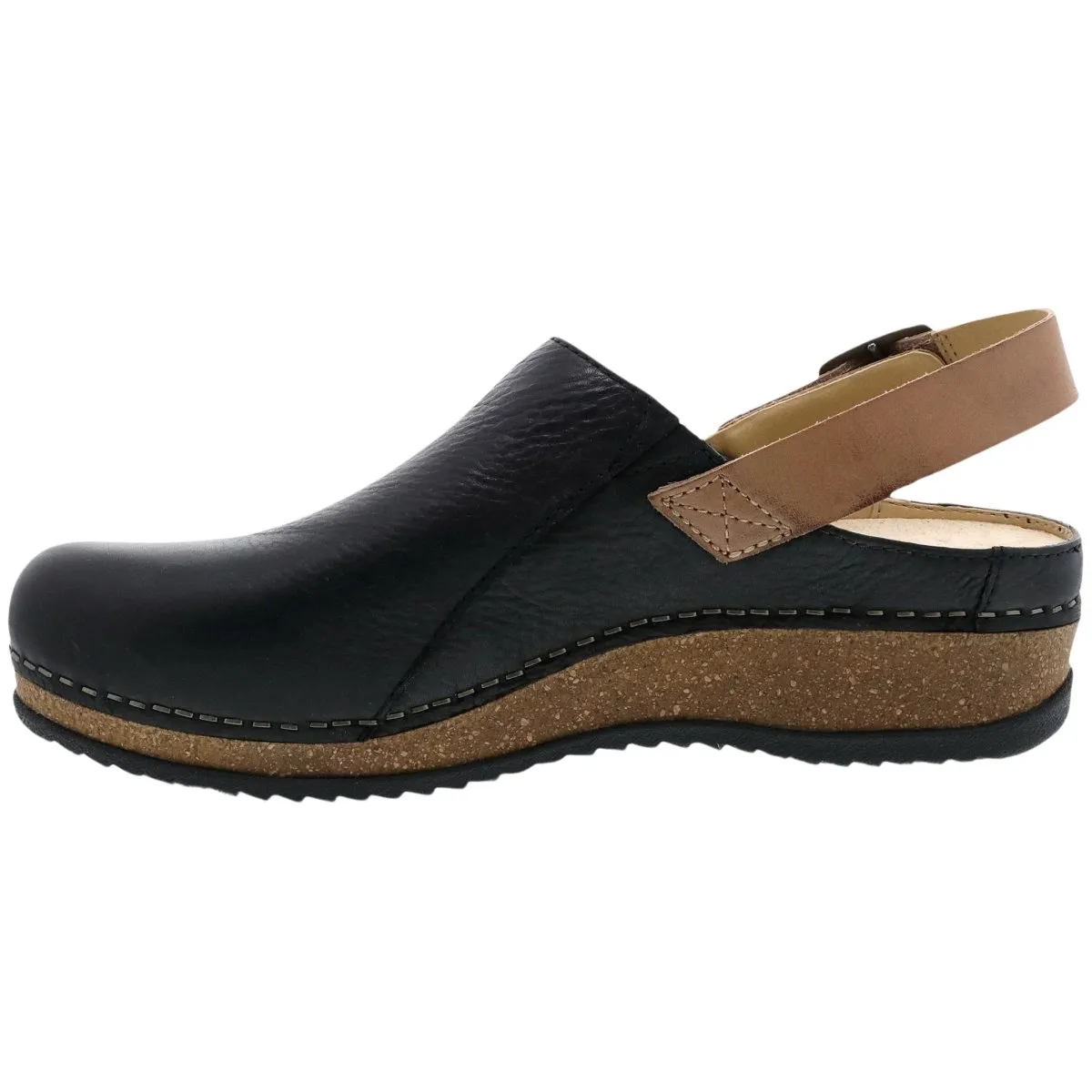 Dansko Damen Merrin Schwarz Wachsgegerbter Mule