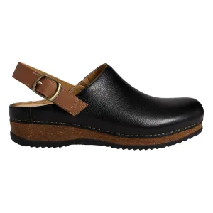 Dansko Damen Merrin Schwarz Wachsgegerbter Mule