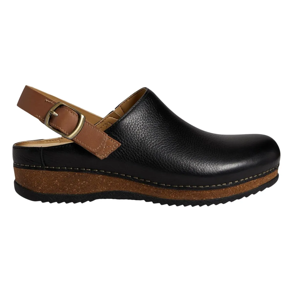 Dansko Damen Merrin Schwarz Wachsgegerbter Mule